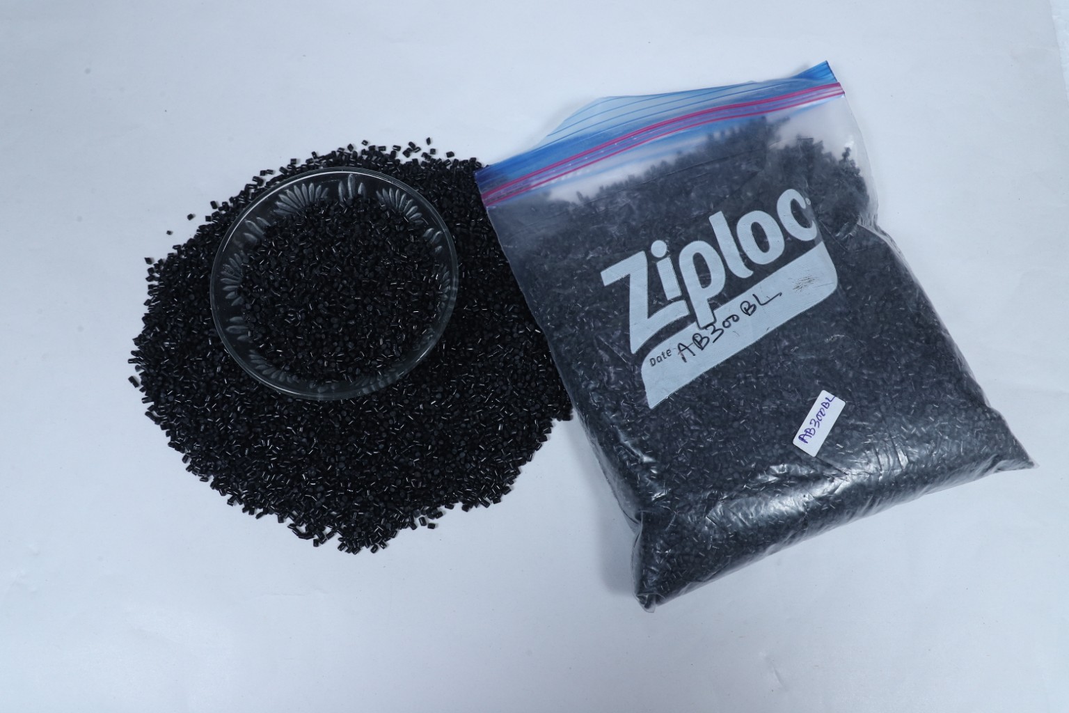 ABS Black 300 recycled granules