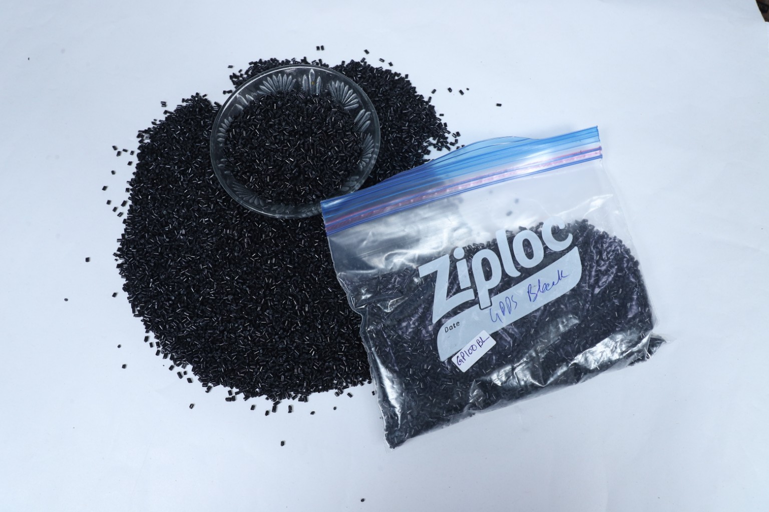 GPPS Black recycled granules
